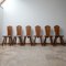 Mid-Century Brutalist Dining Chairs, Belgium, 1970s, Set of 6, Image 1