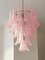 Sella Chandelier in Frosted Pink Murano Glass from Simoeng 2