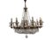 Vintage Empire Oval Chandeliers in Mongolfiera, Italy, 1950s, Set of 2 9