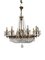 Vintage Empire Oval Chandeliers in Mongolfiera, Italy, 1950s, Set of 2, Image 1