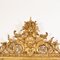 Großer Gold Spiegel mit Voluten & Blumen & Rahmen aus Blattgold, 1880er 5