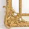 Large 19th Century Gold Mirror with Volutes and Flowers & Gold Leaf Frame, 1880s, Image 8