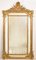 Großer Gold Spiegel mit Voluten & Blumen & Rahmen aus Blattgold, 1880er 1