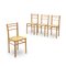 Wooden Chairs with Vienna Straw Seat, 1970s, Set of 4 5