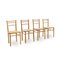Wooden Chairs with Vienna Straw Seat, 1970s, Set of 4 1