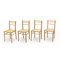 Wooden Chairs with Vienna Straw Seat, 1970s, Set of 4 3