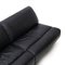 Modular Sofa in Black Leather by Mobilgirgi, 1970s 11