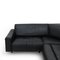 Modulares Sofa aus schwarzem Leder von Mobilgirgi, 1970er 8