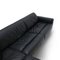 Modular Sofa in Black Leather by Mobilgirgi, 1970s 13