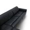 Modulares Sofa aus schwarzem Leder von Mobilgirgi, 1970er 13