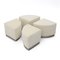 Clove Poufs in Velvet and Brushed Metal, 1970s , Set of 4, Image 4