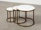 Nesting Tables in Marble and Metal, 1970s, Set of 3, Image 4