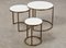 Nesting Tables in Marble and Metal, 1970s, Set of 3, Image 5