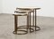 Nesting Tables in Marble and Metal, 1970s, Set of 3, Image 1