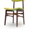 Chaises en Bois et Tissu Vert, 1960s, Set de 6 6