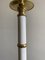 Hollywood Regency Brass Table Lamp with White Lacquered Stem, 1970s, Image 7