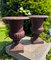 Vintage French Campana Style Cast Iron Garden Urns, 1970s, Set of 2 1
