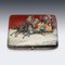 20th Century Russian Silver & Lacquer Cigarette Case, 1910s 2