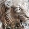 20th Century Italian Silver Statue of a Lion on Marble Base, 1970s, Image 7