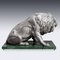 20th Century Italian Silver Statue of a Lion on Marble Base, 1970s, Image 4