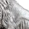 Italienische Silberstatue eines Löwen auf Marmorsockel, 20. Jh., 1970er 15