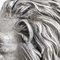 20th Century Italian Silver Statue of a Lion on Marble Base, 1970s 12