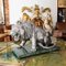 20th Century Italian Silver Statue of a Lion on Marble Base, 1970s 1