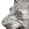 Estatua italiana de plata de un león sobre base de mármol, años 70, Imagen 11
