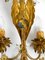 Italian Gold Plated Floral Regency Murano Glass Sconces, 1980s, Set of 2, Image 10