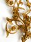 Lampada da parete placcata in oro con quattro prese, Italia, anni '60, Immagine 9