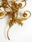 Lampada da parete placcata in oro con quattro prese, Italia, anni '60, Immagine 13