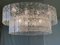 Großer Ovaler Diamant Listelli Murano Glas Kronleuchter von Simoeng 2