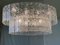 Large Oval Diamond Listelli Murano Glass Chandelier from Simoeng 2