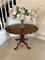 Antique Burr Walnut Shaped Tilt Top Centre Table, 1850, Image 2