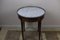20th Century French Walnut White Marble-Topped Guéridon Centre Table, Image 11