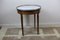 20th Century French Walnut White Marble-Topped Guéridon Centre Table, Image 13