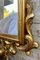 Espejo de pared francés tallado en dorado de estilo rococó francés con pintura al óleo de motivos florales, años 20, Imagen 10