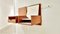 Floating Bedside Tables and Bedside Mirrors in Teak Japan Series by Cees Braakman for Pastoe, 1957, Set of 2 14