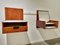 Floating Bedside Tables and Bedside Mirrors in Teak Japan Series by Cees Braakman for Pastoe, 1957, Set of 2, Image 20
