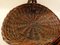 Cesta francesa vintage grande de mimbre tejida tradicional rústica, años 40, Imagen 5