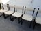 Black Ebonised Oak Chairs byEmile Veranneman De Coene, Belgium, 1970s, Set of 6 27