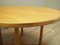 Danish Round Ash Dining Table, 1960s 4