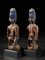 Nigerian Yoruba Artist, Ibeji Twin Figures, Wood with Glass Details 6