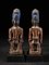 Nigerian Yoruba Artist, Ibeji Twin Figures, Wood with Glass Details 5