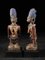 Nigerian Yoruba Artist, Ibeji Twin Figures, Wood with Glass Details 9