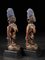 Artiste Yoruba Nigérian, Ibeji Twin Figures, Bois avec Détails en Verre 8