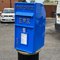 Vintage Blue Post Box 7