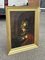 Portrait of Cavalry Officer, Large Oil on Canvas, Framed 12
