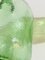 Antique French Set of Two Glass Bottles Green Color from France, 1950, Set of 2 5