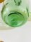 Antique French Set of Two Glass Bottles Green Color from France, 1950, Set of 2 9